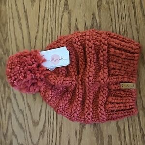 NWT Millymook Cable Knit Winter Hat with Pom Pom